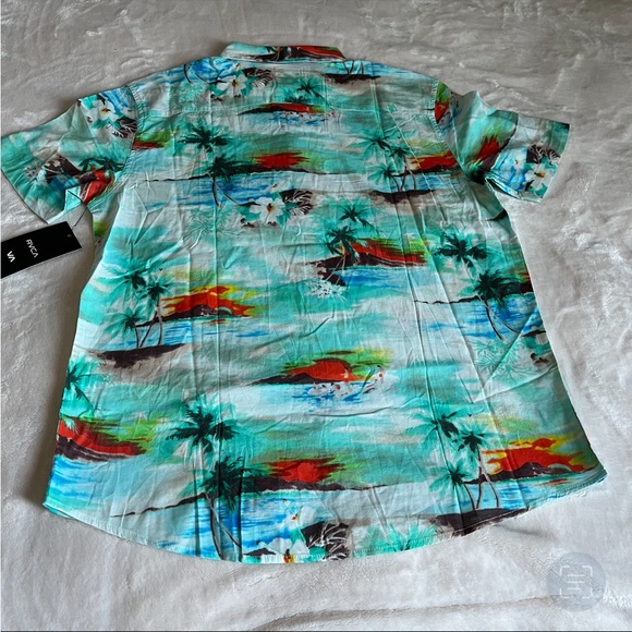 RVCA paradiso tropical print button down - Picture 9 of 10